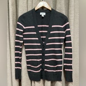Ann Taylor Loft Striped Cardigan